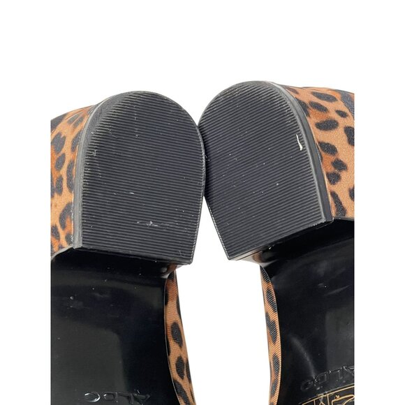 Aldo‎ Leopard Print Block Heel Pointed Toe Pumps Size 7 - Picture 10 of 10